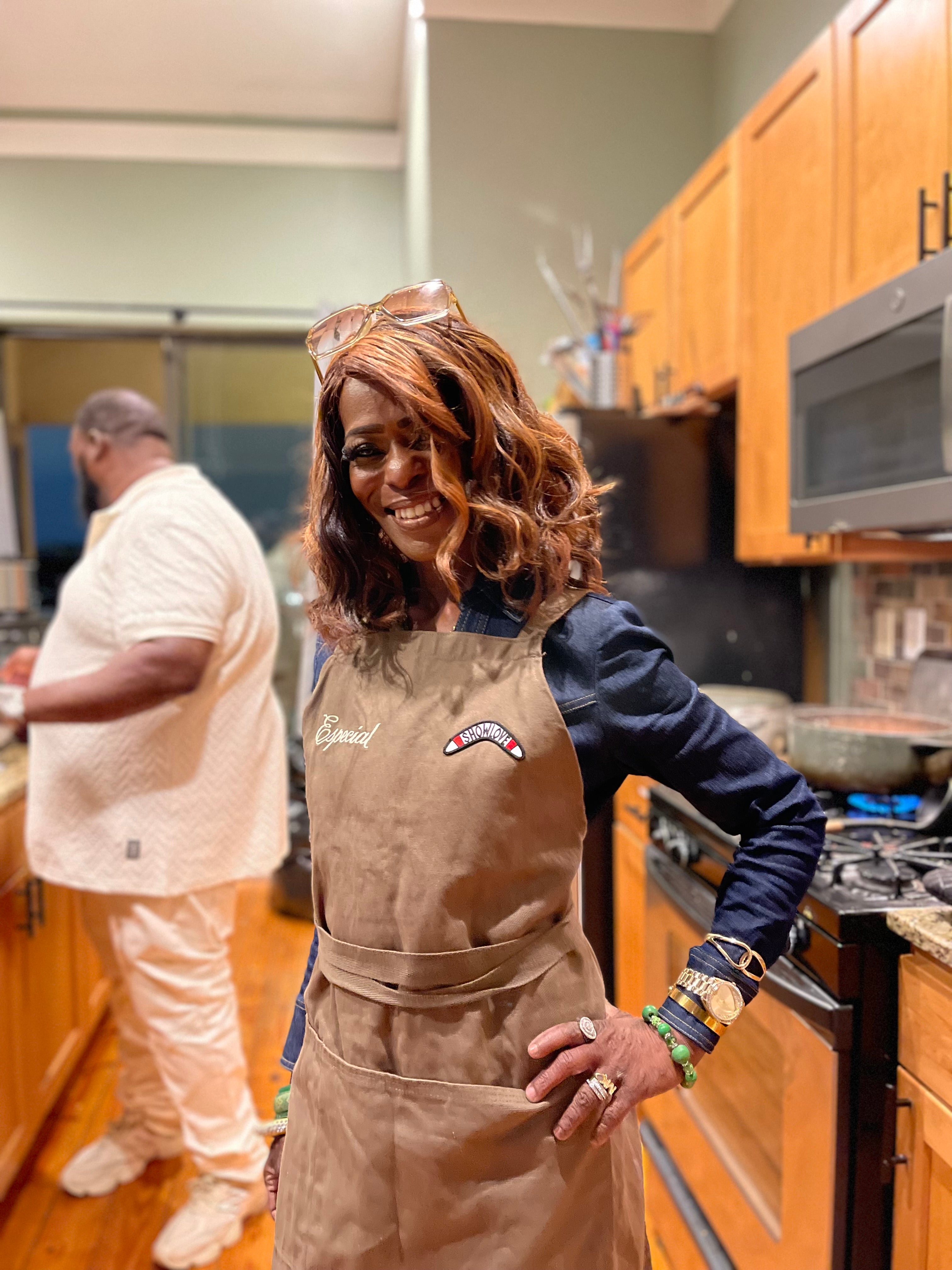 Show Love Apron- Brown