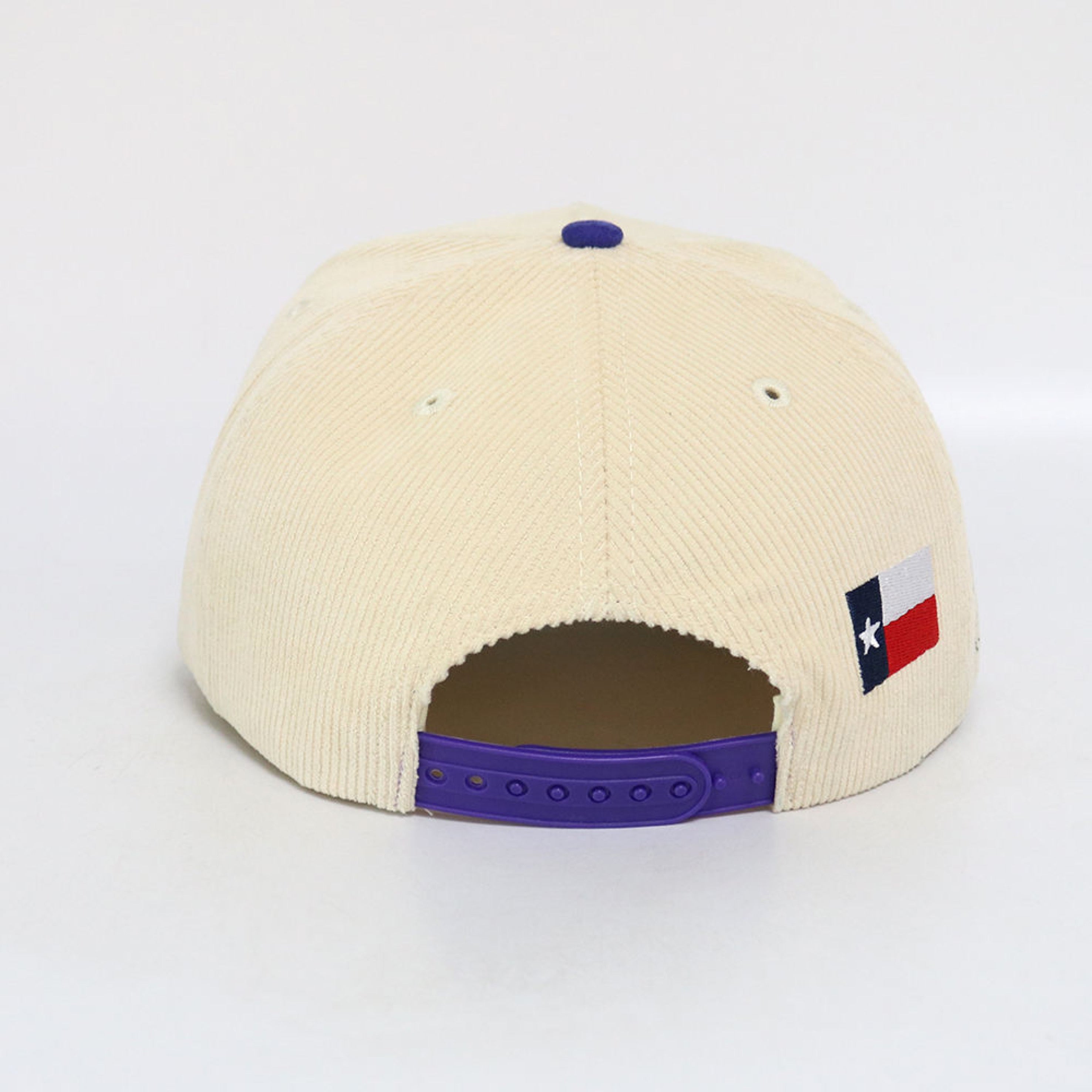 Bonnie Corduroy and Suede Snapback- #9 Cream