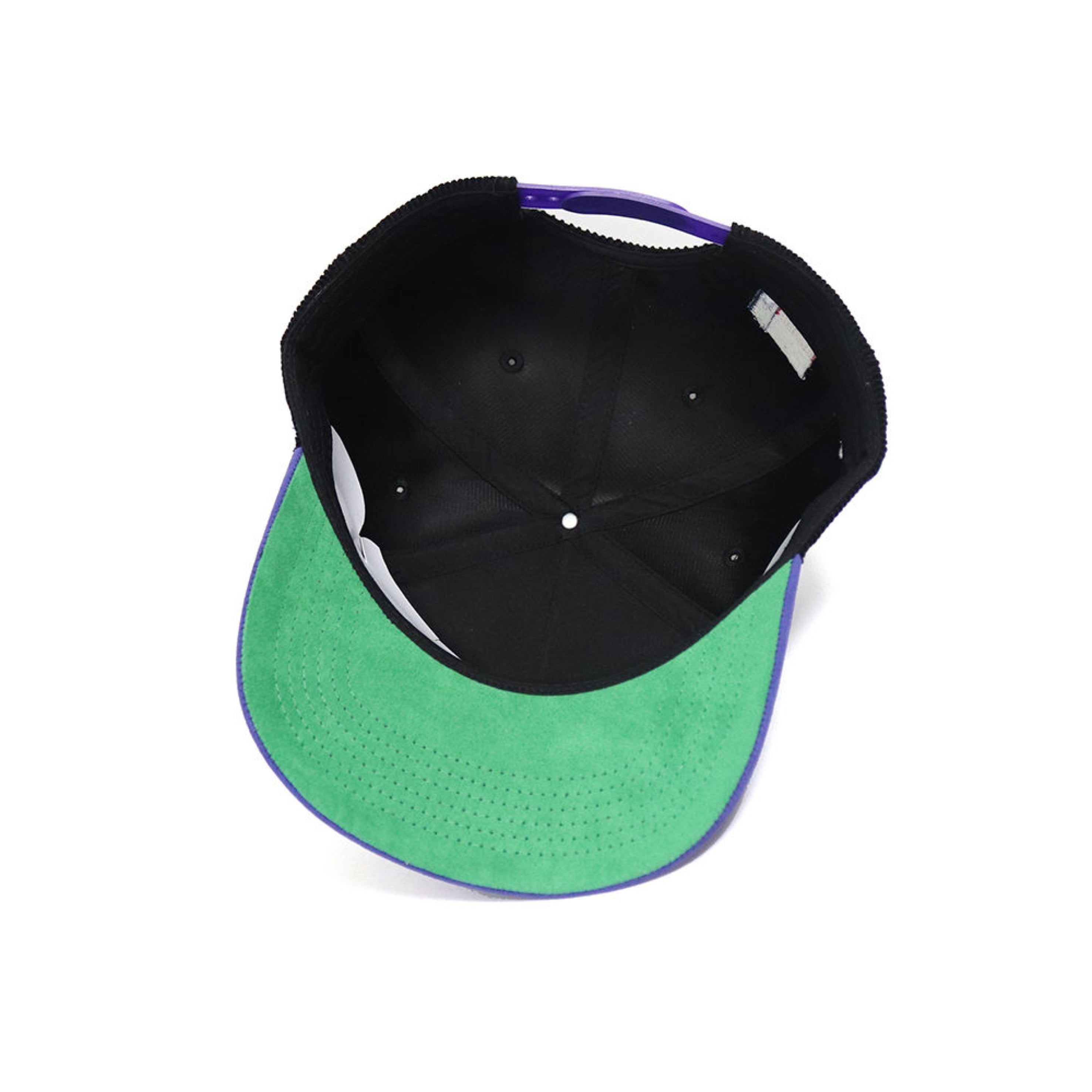 Bonnie Corduroy and Suede Snapback- Black