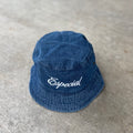 Script logo Bucket Hat- Dark Denim Bue
