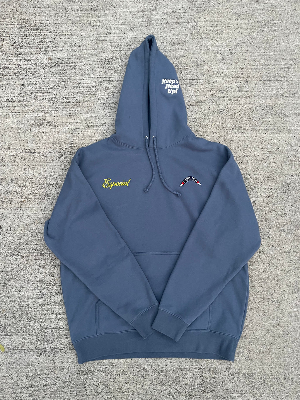 Keep Ya Head Up Hoodie- In Slate