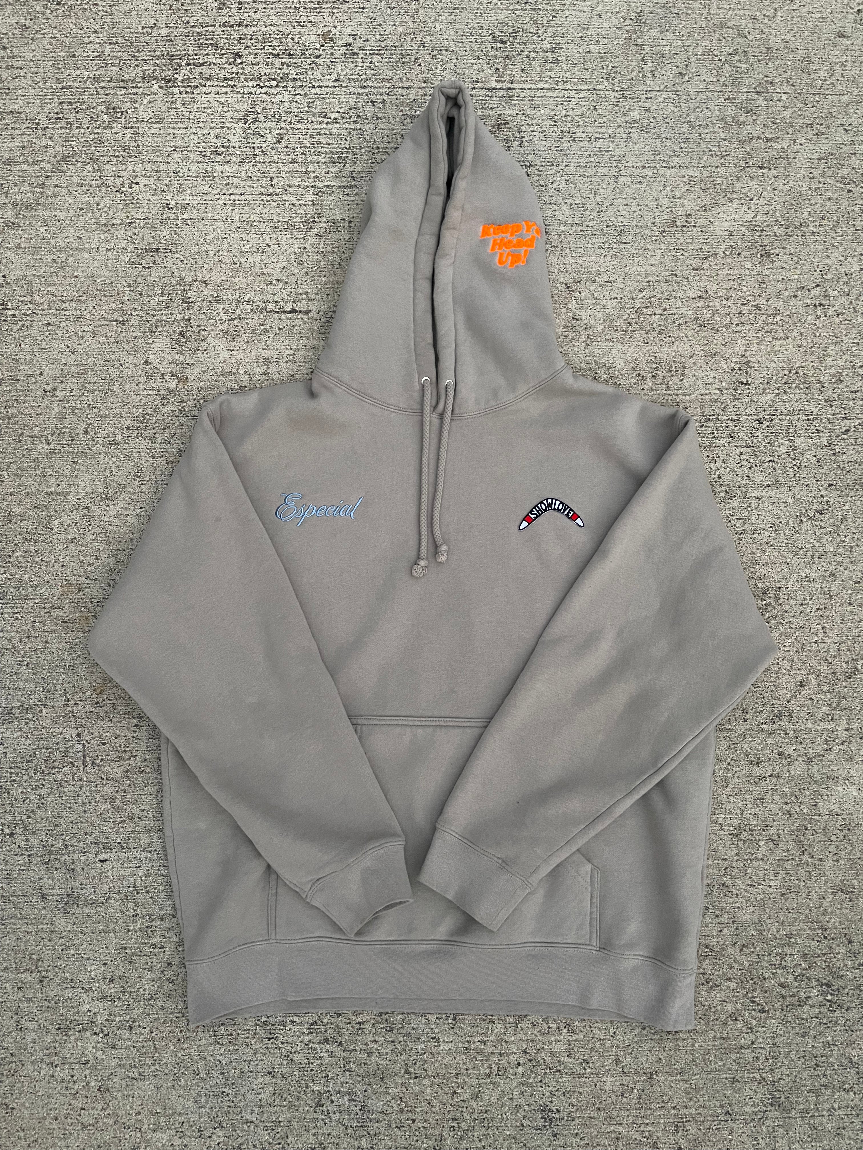 Keep Ya Head Up Hoodie- In Concrete