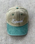 Especial Script Dad Cap- Khaki/Hooker’s Green