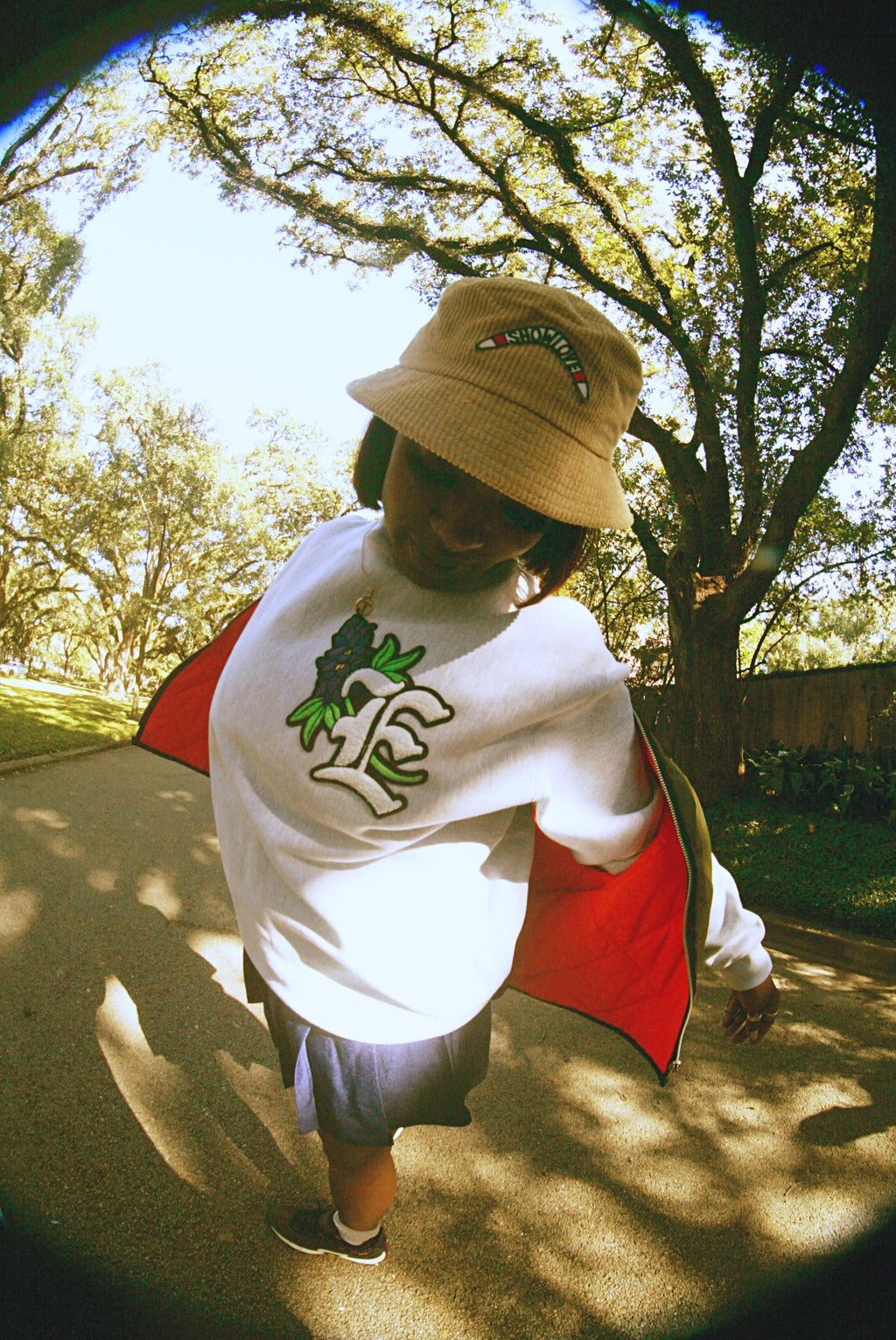 Show Love- Khaki Corduroy Bucket