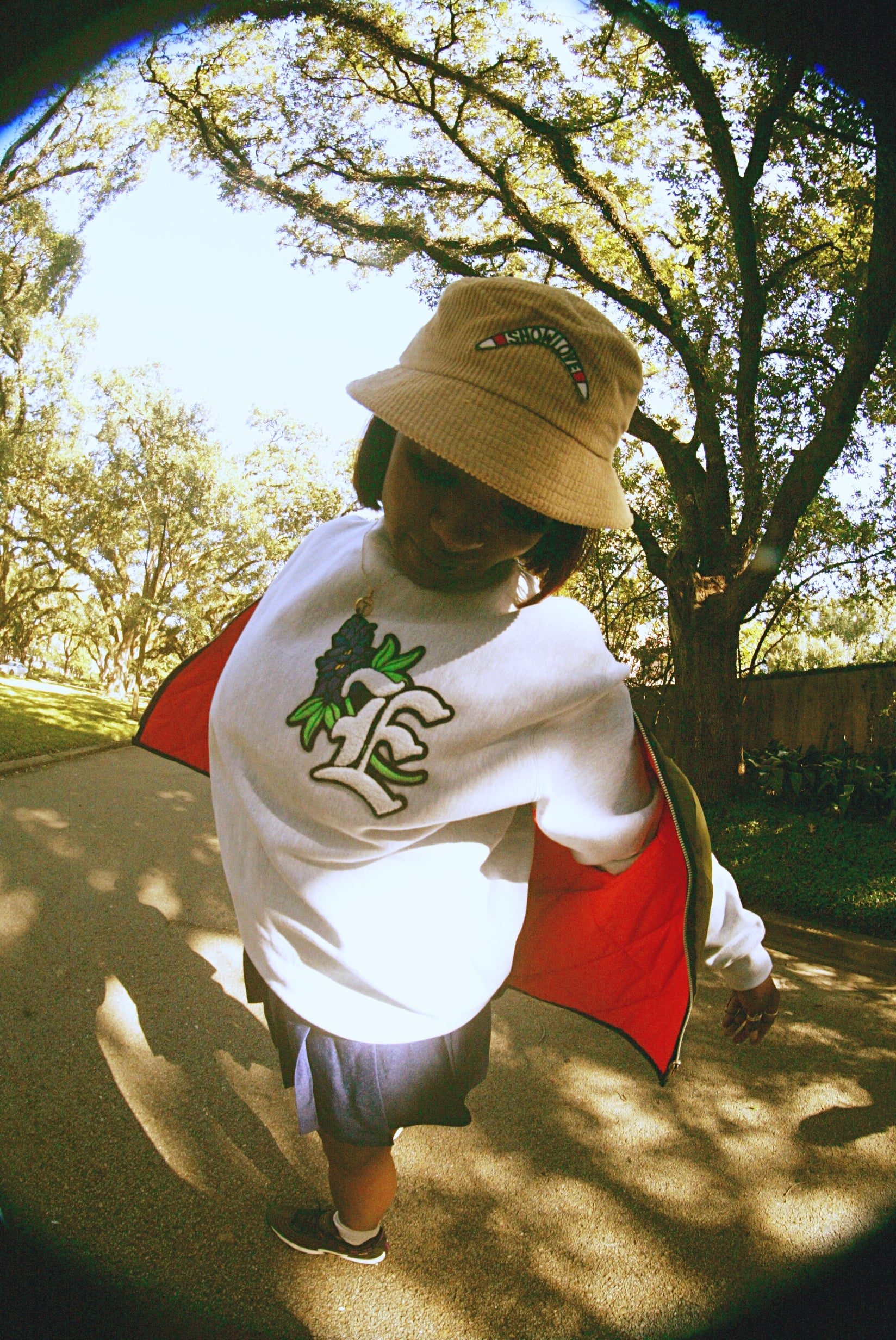Show Love- Khaki Corduroy Bucket