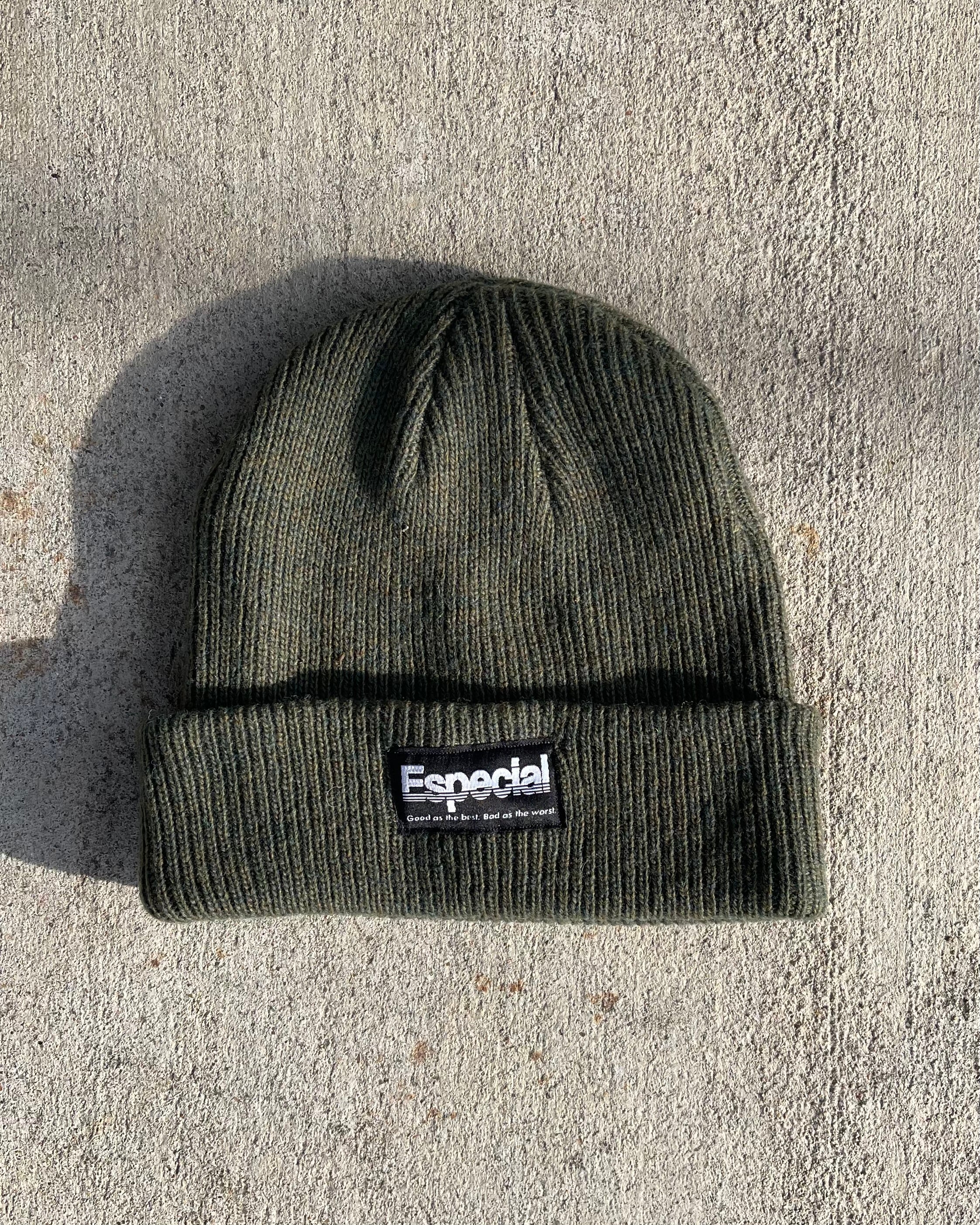 Lowbar Beanie in Olive Green