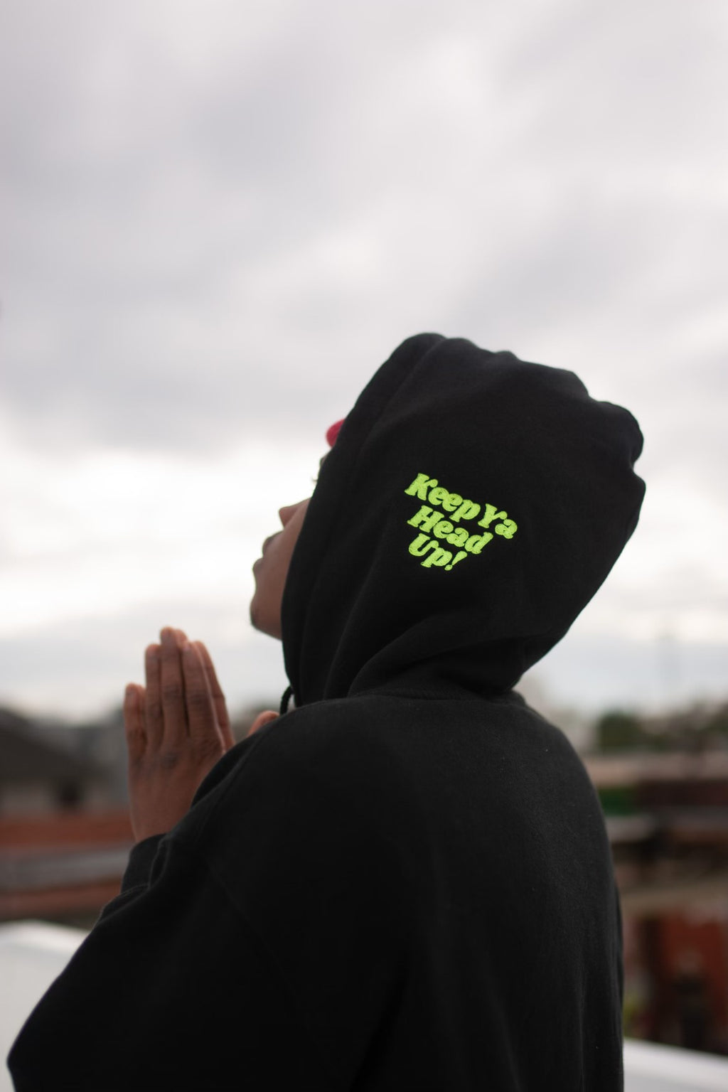 Keep Ya Head Up Hoodie- In Black