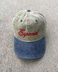 Especial Script Dad Cap- Red/Palisade/Vintage Navy