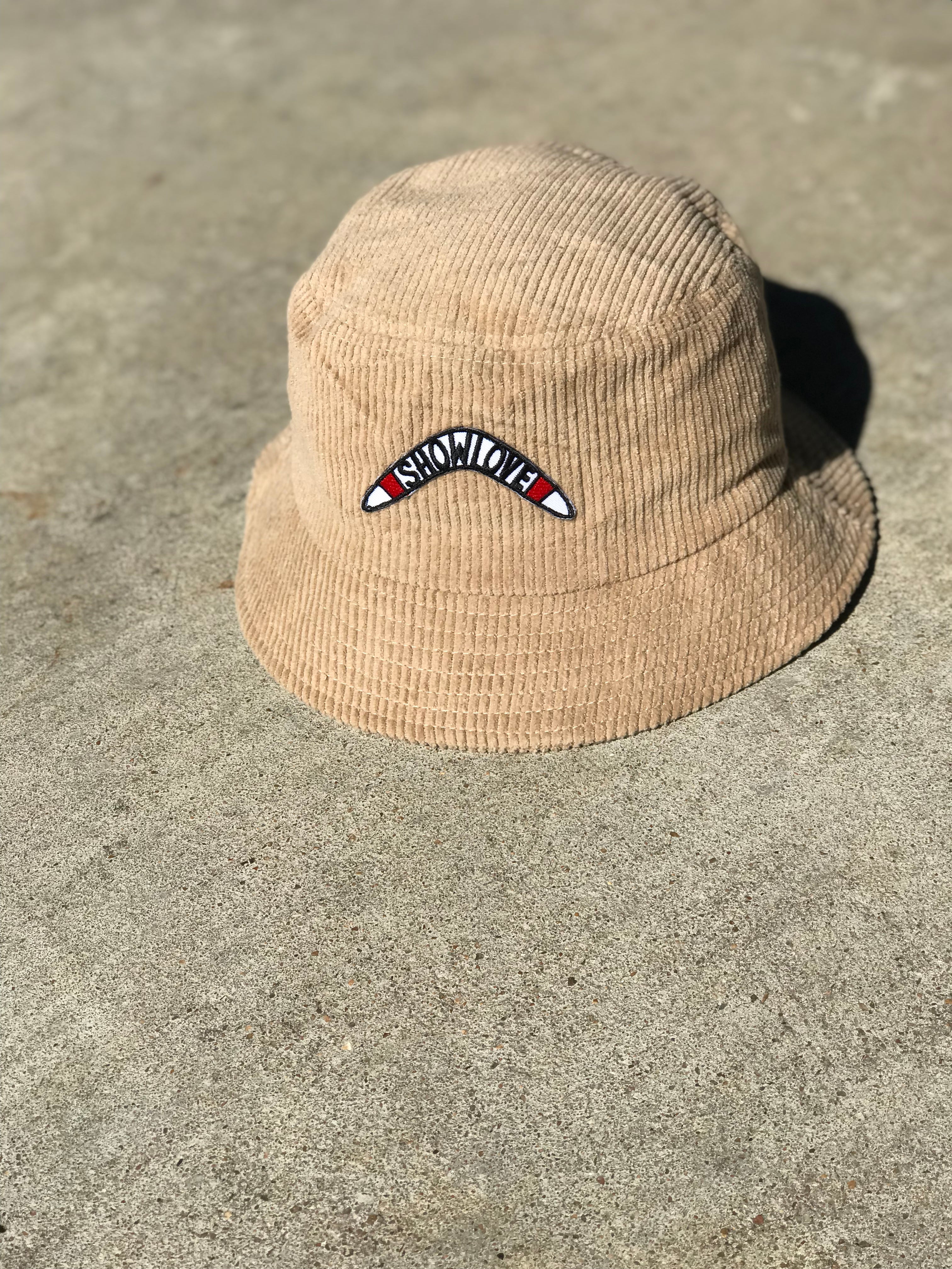 Show Love- Khaki Corduroy Bucket