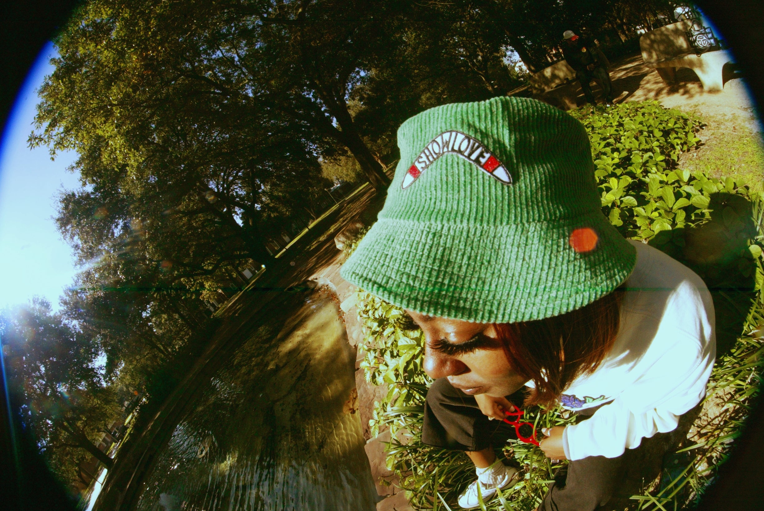 Show Love- Arugula Green Corduroy Bucket