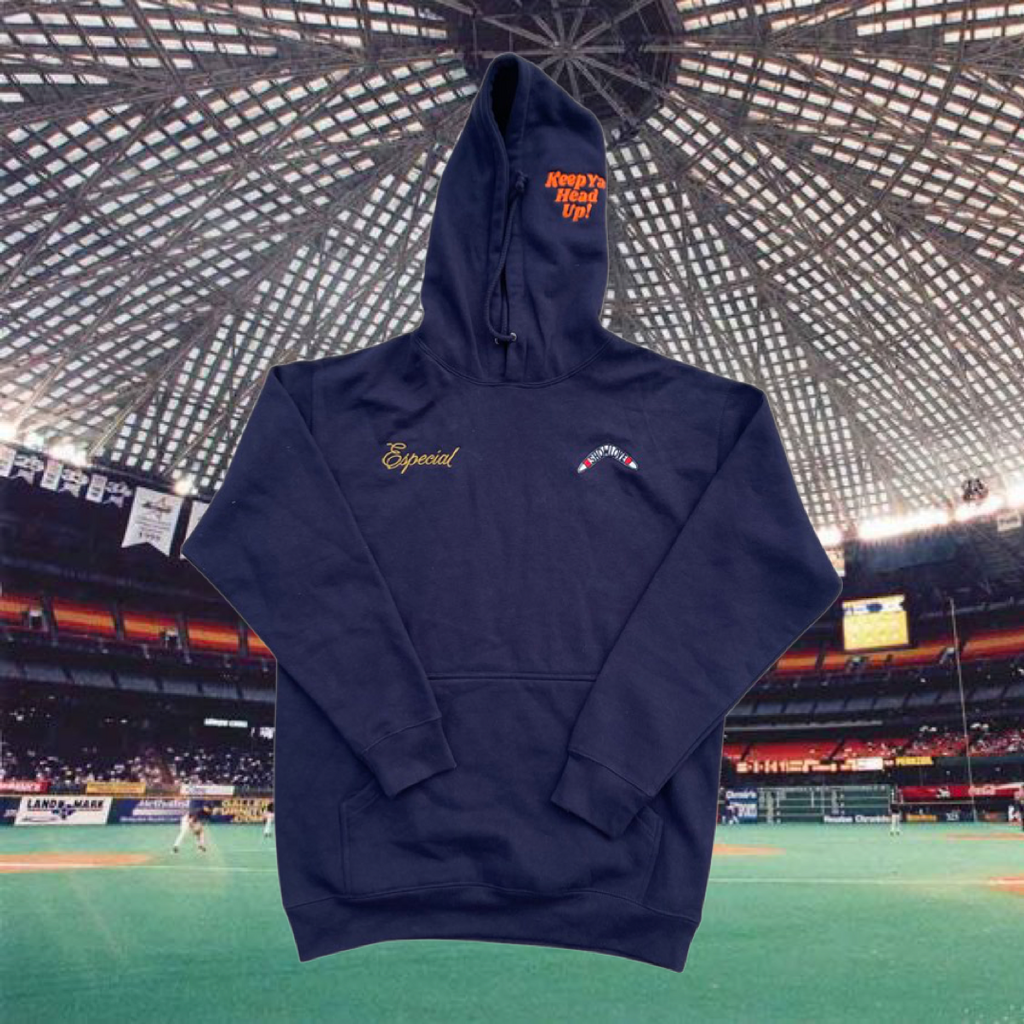 Keep Ya Head Up Hoodie- In Navy Blue