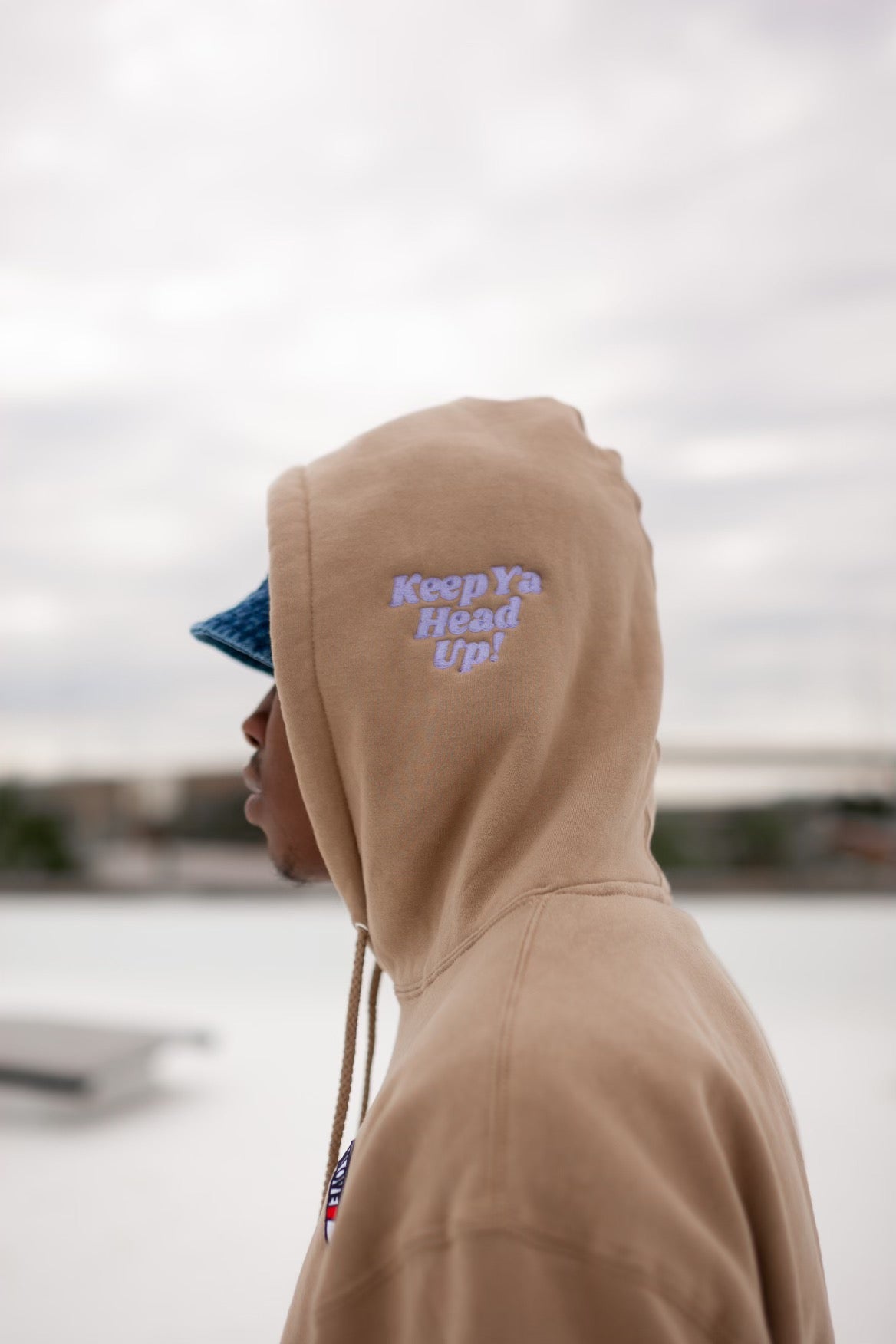 Keep Ya Head Up Hoodie- In Sandune